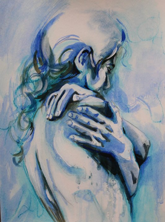 Acrylic Study on Watercolor Paper 4