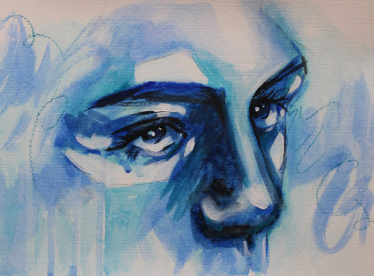 Acrylic Study on Watercolor Paper 3