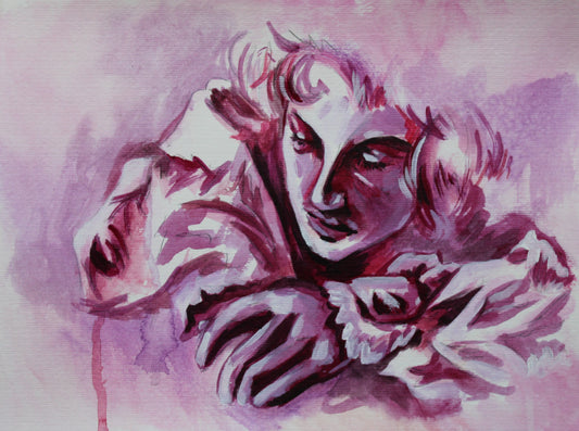 Acrylic Study on Watercolor Paper 2