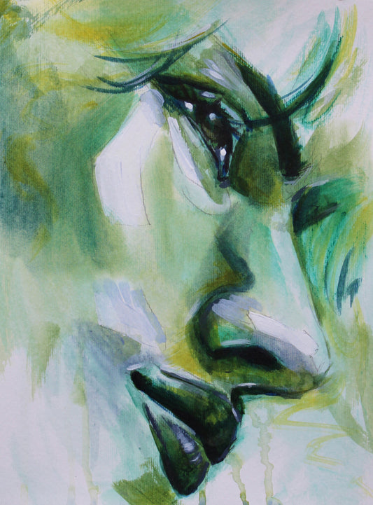 Acrylic Study on Watercolor Paper 1